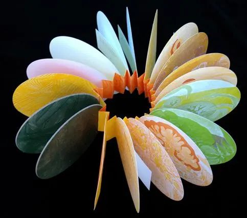 flower of paper with sketches and illustrations